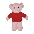 thumbnail image 1 of Made by Aliens 8 Inch Floppy Pig with Tee Plush Stuffed Animal Personalized Gift - Custom Text on Shirt - Great Present for Mothers Day, Valentine Day, Graduation Day, Birthday (Red), 1 of 1