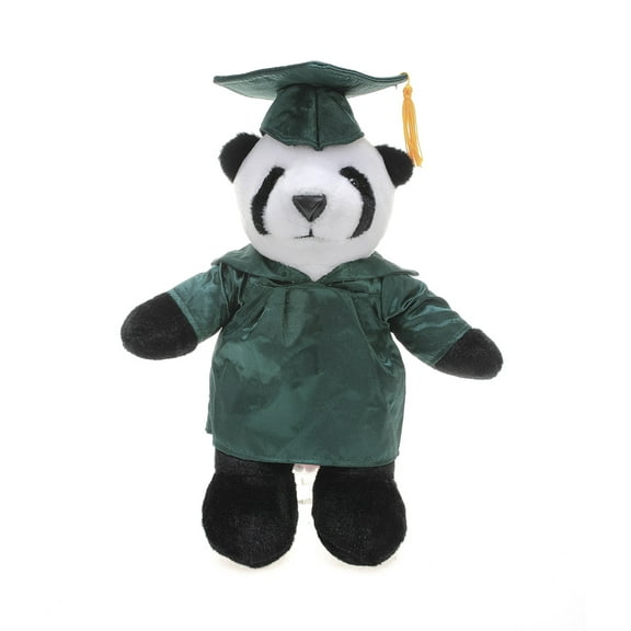 Made by Aliens Personalized Panda Stuffed Animal Plush Toy  Perfect Gift for Graduation Name or Your School Logo on Gown, Best for Any Grad School Kids 12 Inches