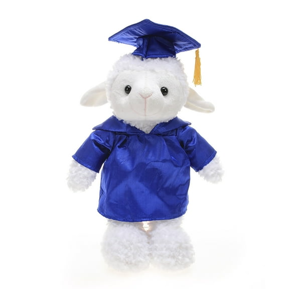 Made by Aliens Personalized Sheep Stuffed Animal Plush Toy  Perfect Gift for Graduation Name or Your School Logo on Gown, Best for Any Grad School Kids 12 Inches