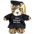 thumbnail image 1 of Made by Aliens Plush Stuffed Animal Toys 8 Inches Present Gifts for Graduation Day, Personalized Text, Name or Your School Logo on Gown, Best for Any Grad School Kids (Graduation Leopard Blue Gown), 1 of 1