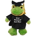 thumbnail image 1 of Made by Aliens Plush Stuffed Animal Toys 8 Inches Present Gifts for Graduation Day, Personalized Text, Name or Your School Logo on Gown, Best for Any Grad School Kids (Graduation Frog Black Gown), 1 of 1