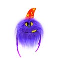 thumbnail image 1 of Made by Aliens Silly Plush Ball Toy Screamer Goofy Scary Prime Bright Colors Halloween Trick or Treat Hat Elastic Hanger Decorator Fun Spooky Pallywag The Purple Monster Eye Witch Alien Stuffed Animal, 1 of 3