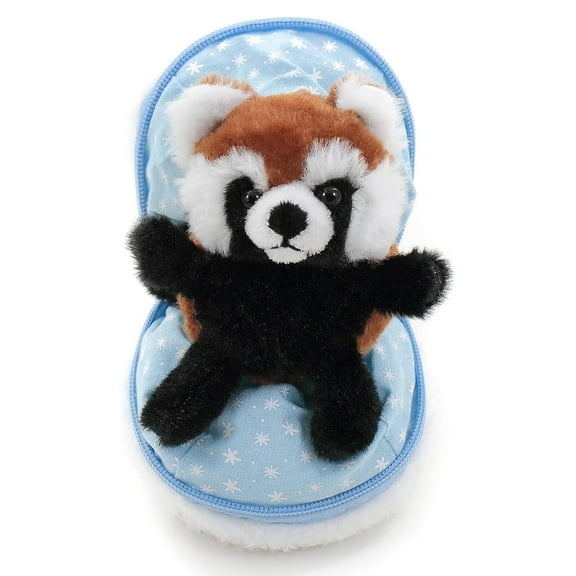 Made by Aliens Snowball Zip up Surprise Egg Stuffed Animal – 6 inch – Cute and Soft Plush Toy Assortment for Friends Family All Ages – Spring Holidays Easter Christmas (Red Panda)