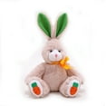 thumbnail image 1 of Made by Aliens Spring Easter Carrot Bunny Sitting Stuffed Animal – Plush Bunny Toy Cute Huggable Rabbit – Perfect Gift for kids & Adults on Easter – 10-inch, 1 of 4