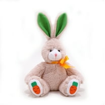 Made by Aliens Spring Easter Carrot Bunny Sitting Stuffed Animal – Plush Bunny Toy Cute Huggable Rabbit – Perfect Gift for kids & Adults on Easter – 10-inch