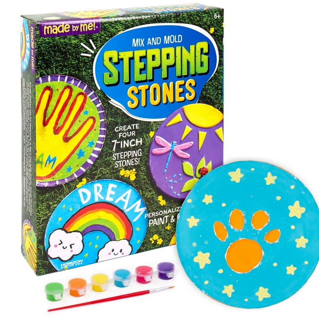 Made By Me Mix & Mold Stepping Stone Kit, Boys and Girls, Child, Ages 6