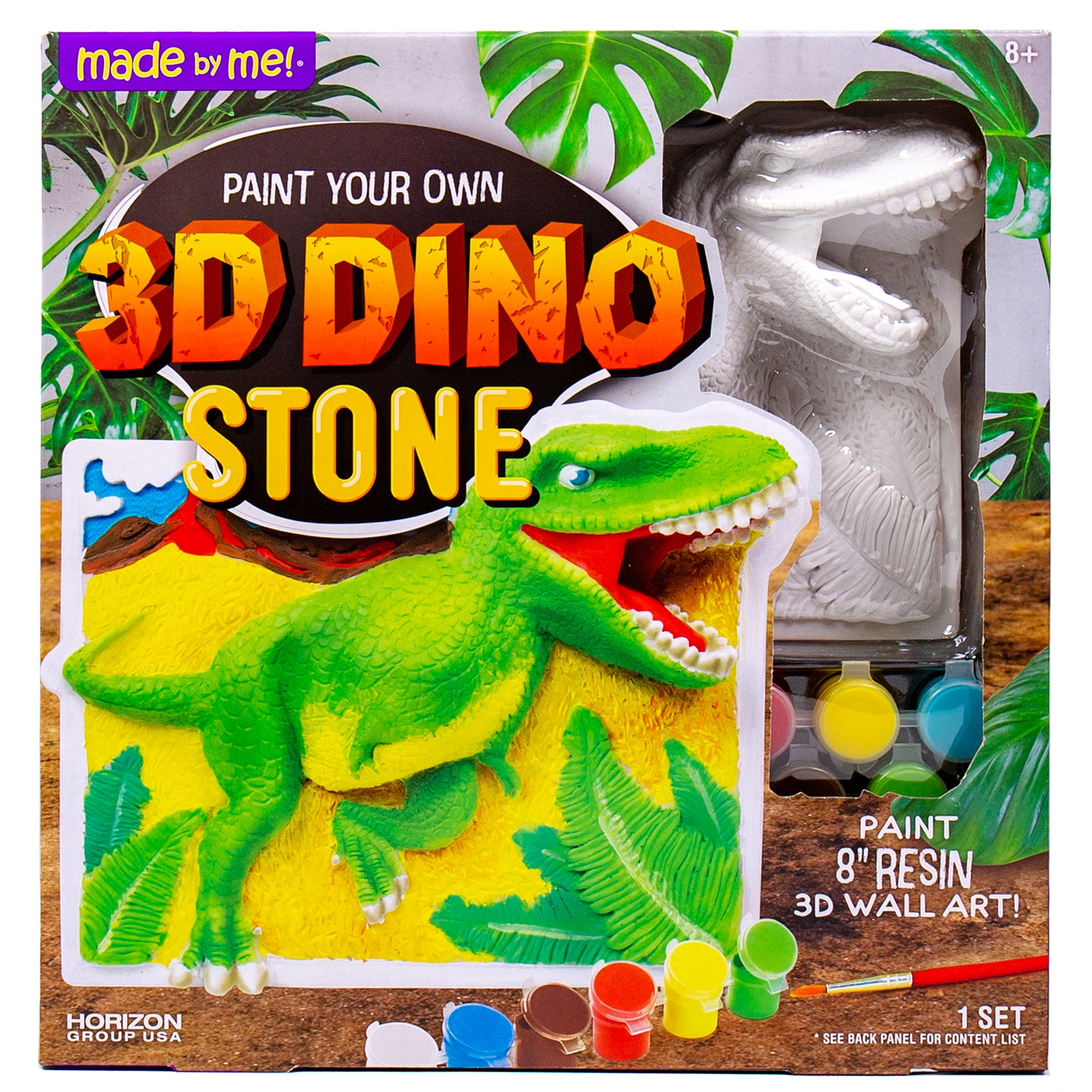 Made By Me! Paint Your Own 3D Dino Stone, 9 in. x 7 in. Wall Art