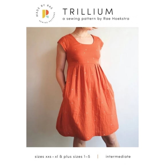 Made By Rae Sewing Pattern Trillium Dress Women XS-XXL Dresses