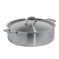 thumbnail image 1 of Made In Cookware - 10 Quart Stainless Steel Rondeau Pot w/Lid - 5 Ply Stainless Clad - Professional Cookware - Crafted in Italy - Induction Compatible, 1 of 7