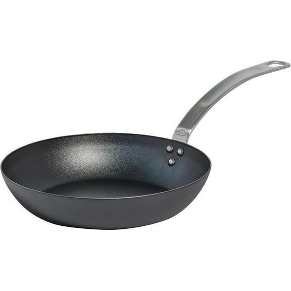 Made In Cookware - Seasoned 10" Blue Carbon Steel Frying Pan - (Like Cast Iron, but Better) - Professional Cookware - Crafted in Sweden - Induction Compatible