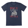 thumbnail image 1 of Made Cowboy Humor Graphic Navy Mens T-Shirt, 1 of 1