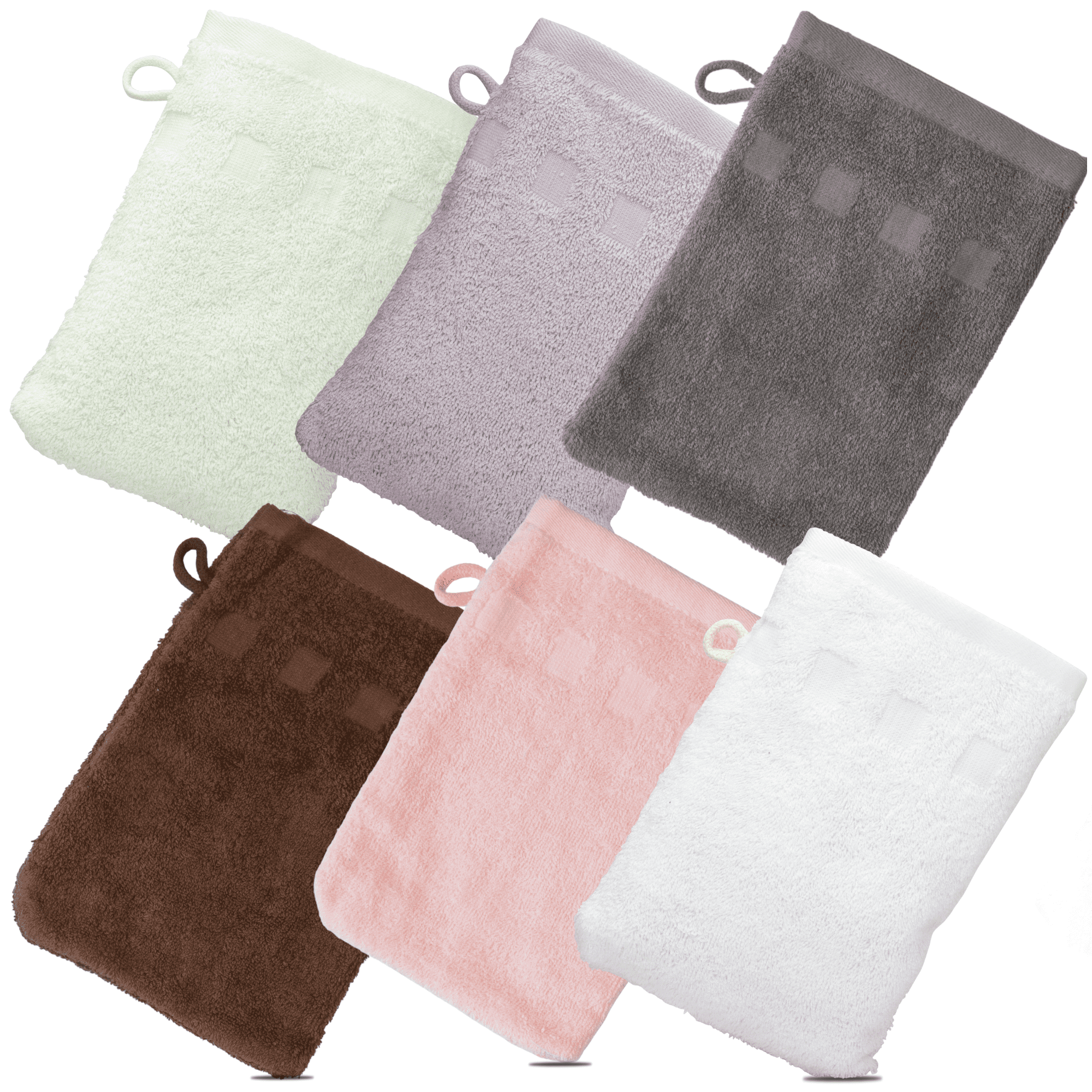 Made Easy Kit Bath Mitts Package of 6 (6" x 9") European Style