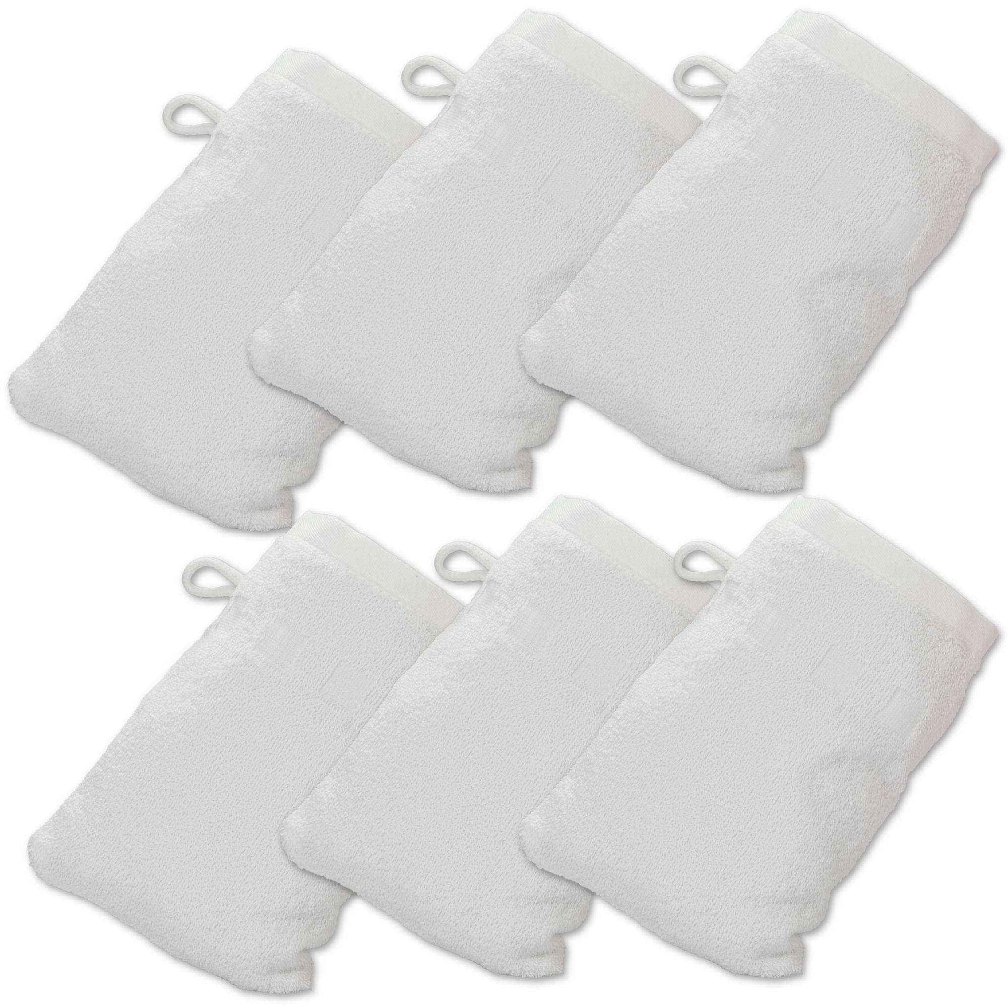 Made Easy Kit Bath Mitts Package of 6 (6" x 9") European Style
