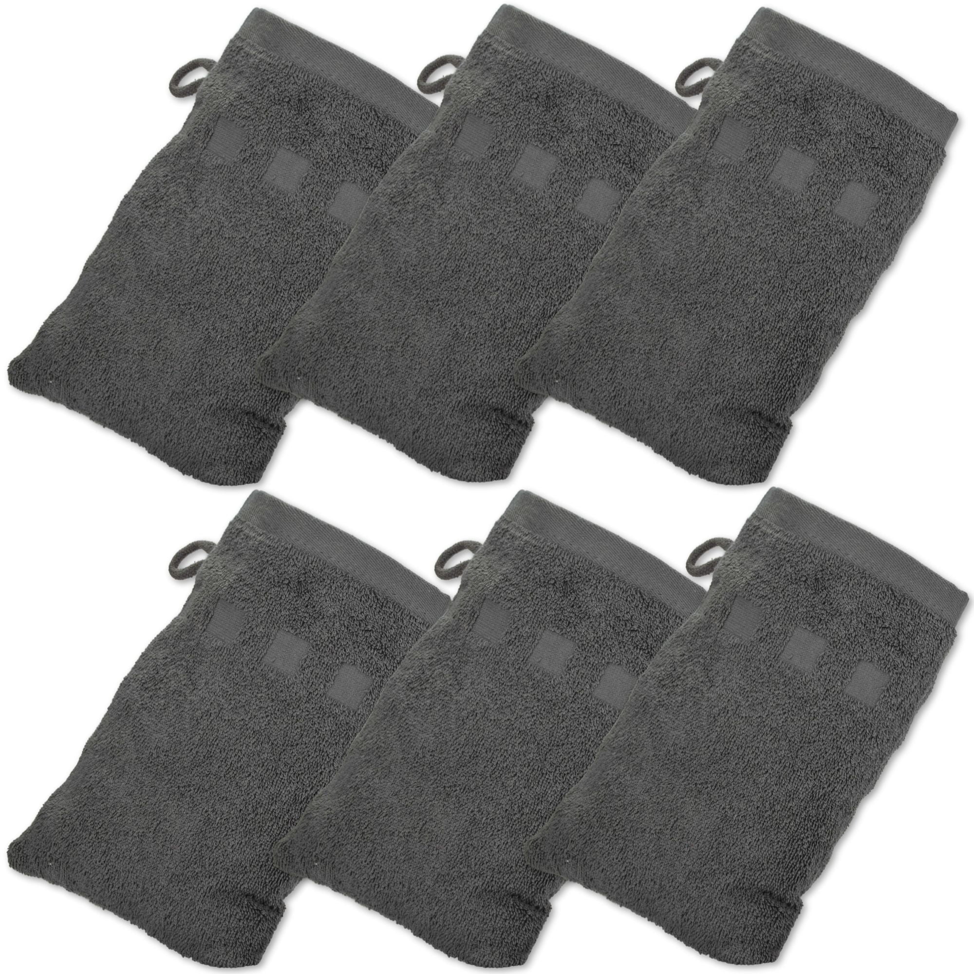 Made Easy Kit Bath Mitts Package of 6 (6" x 9") European Style