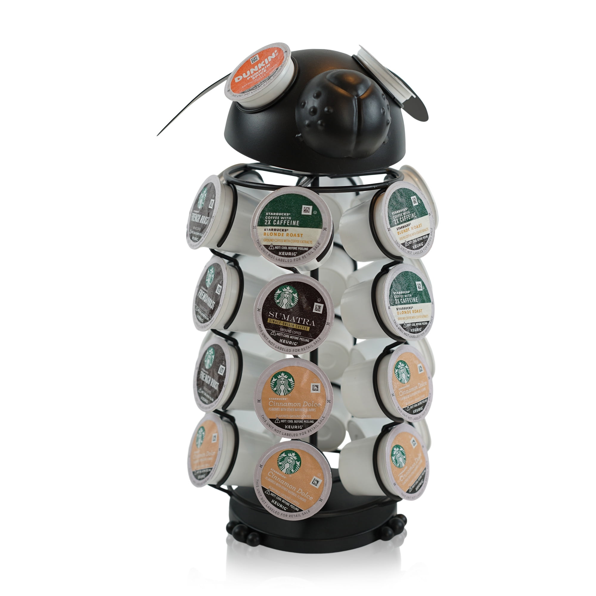 Black Metal Dog-Shaped Coffee Pod Holder for Keurig K-Cups