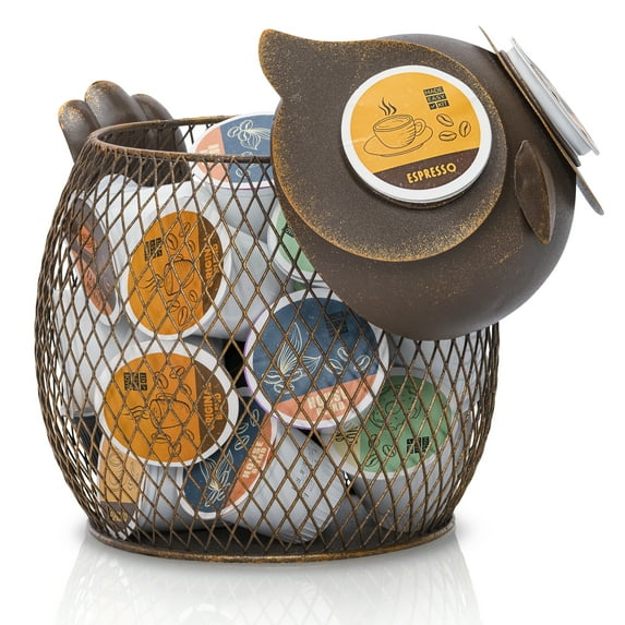 Made Easy Kit Coffee Pod Organizer - Home Coffee Bar Functional Dcor - Caf Station Countertop Storage Accessories