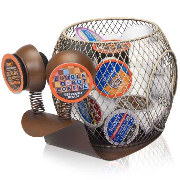 Made Easy Kit Coffee Pod Organizer - Home Coffee Bar Functional Dcor - Caf Station Countertop Storage Accessories