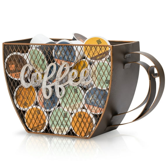 Made Easy Kit Coffee Pod Organizer - Home Coffee Bar Functional Dcor - Caf Station Countertop Storage Accessories