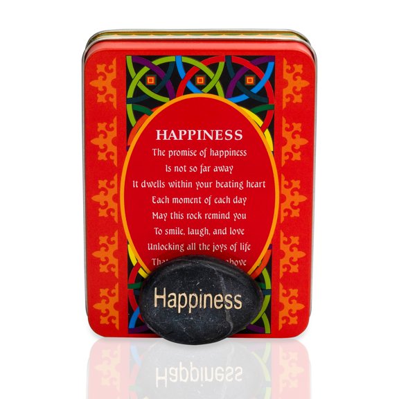 Made Easy Kit Decorative Metal Gift Box with Inspirational Stone of Sentiment and Unique Poem to Match Theme