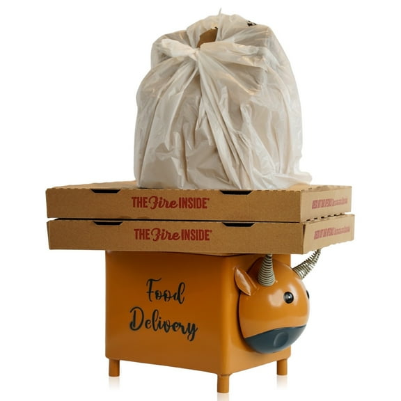 Made Easy Kit Food Delivery Outdoor Functional Décor Metal and Wood Box for Designated Food Order Reception Location