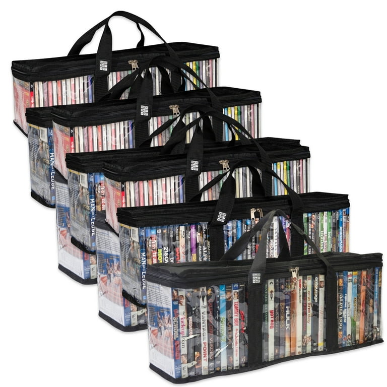 Made Easy Kit Media Storage Bag - DVD & VHS, Blu-Ray, CD 12-Pack