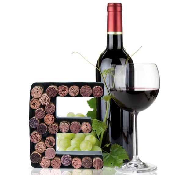 Made Easy Kit Metal Letter Wine Cork Keepsake Saver & Holder Monogram w/Free Wall Mount Kit A-Z