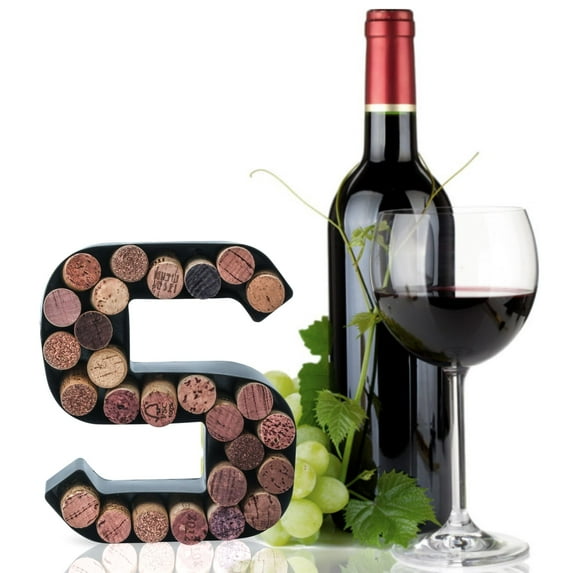 Made Easy Kit Metal Letter Wine Cork Keepsake Saver & Holder Monogram w/Free Wall Mount Kit A-Z