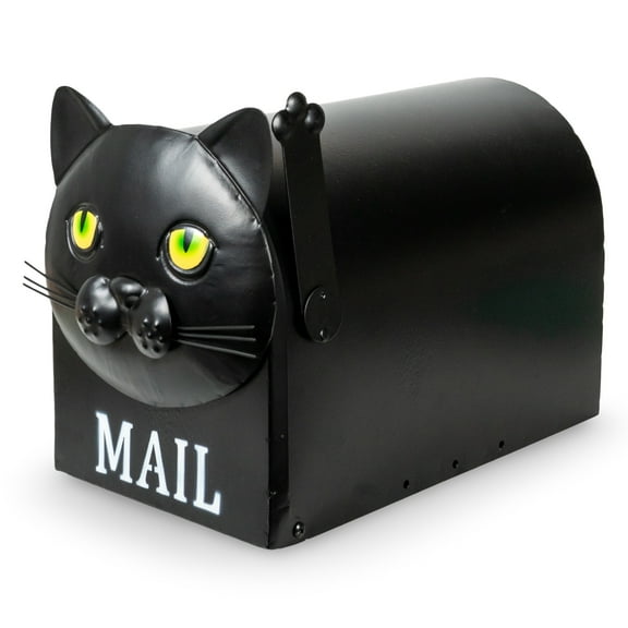 Made Easy Kit Metal Mailbox Animal Design - Fast Straight Forward Post Mounting Bracket Install - Durable All Weather Rust Resistant - Letters, Mail, Small Packages