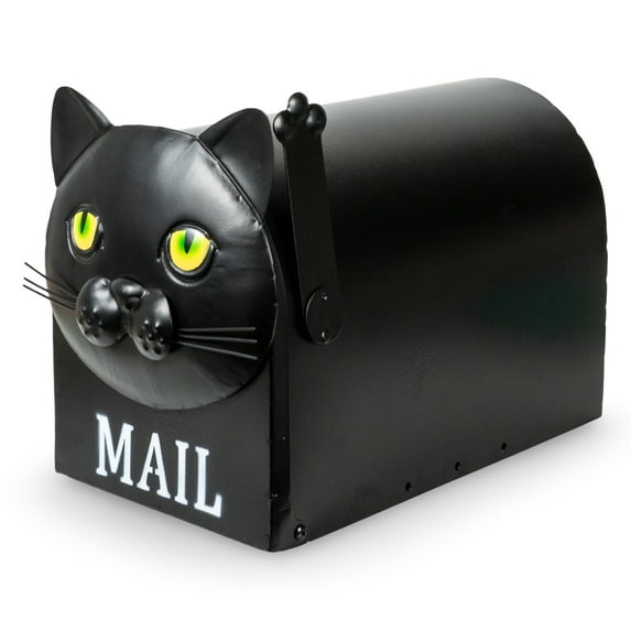 Made Easy Kit Metal Mailbox Animal Design - Fast Straight Forward Post Mounting Bracket Install - Durable All Weather Rust Resistant - Letters, Mail, Small Packages