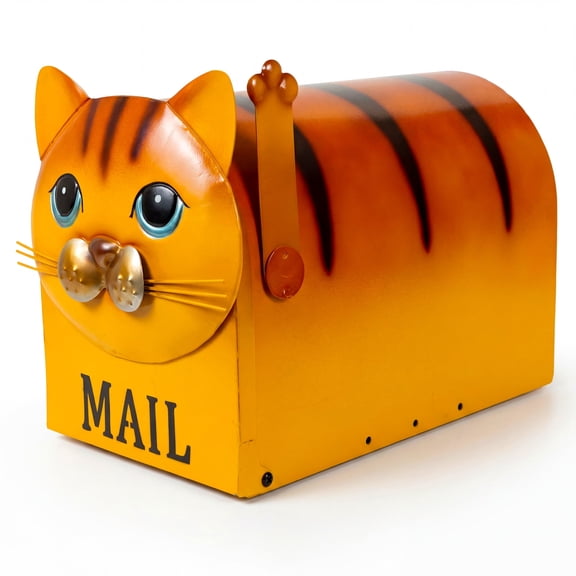 Made Easy Kit Metal Mailbox Animal Design - Fast Straight Forward Post Mounting Bracket Install - Durable All Weather Rust Resistant - Letters, Mail, Small Packages