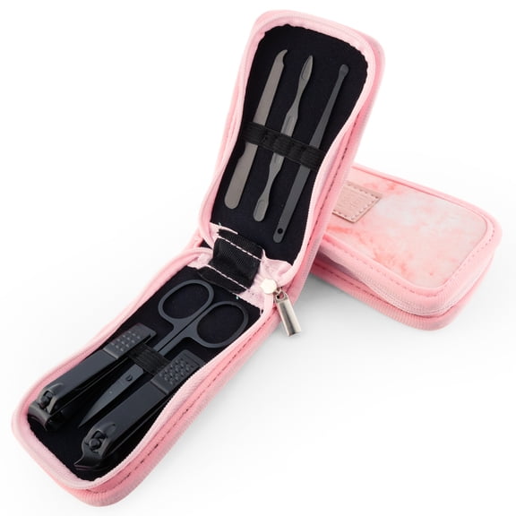 Made Easy Kit Nail Clipper Set  7-Piece Portable Manicure & Grooming Kit with Stainless Steel Tools in Neoprene Case  Stay Organized, Purse-Friendly, Travel Essential for Women & Men