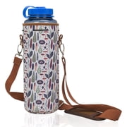 Made Easy Kit Neoprene Water Bottle Carrier Holder, Insulator w/ Adjustable Shoulder Strap