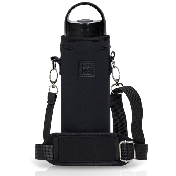 Made Easy Kit Neoprene Water Bottle Carrier Holder, Insulator w/ Adjustable Shoulder Strap