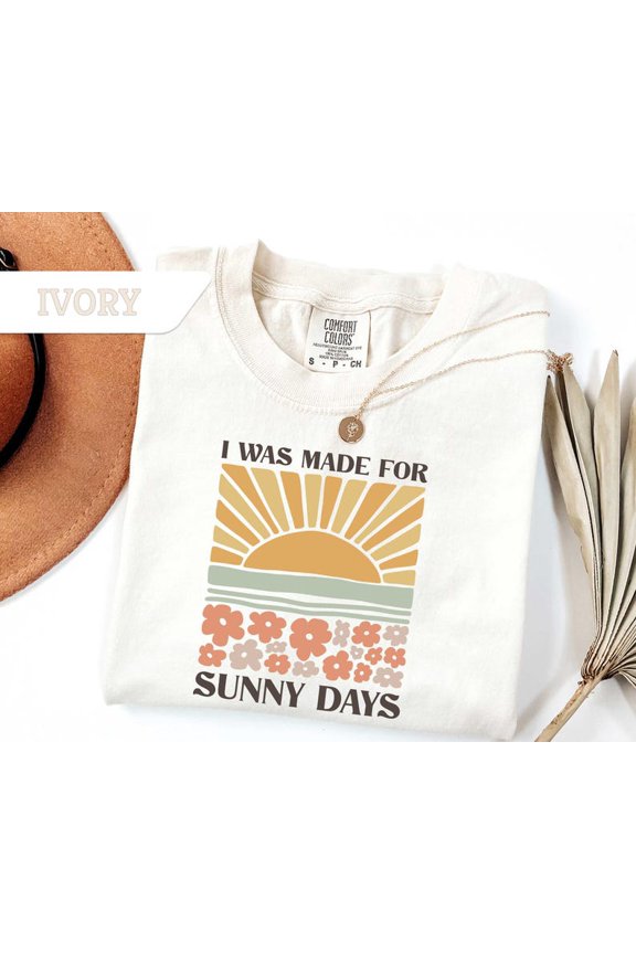 Made For Sunny Days Retro Sunshine T-Shirt All Size S-3Xl
