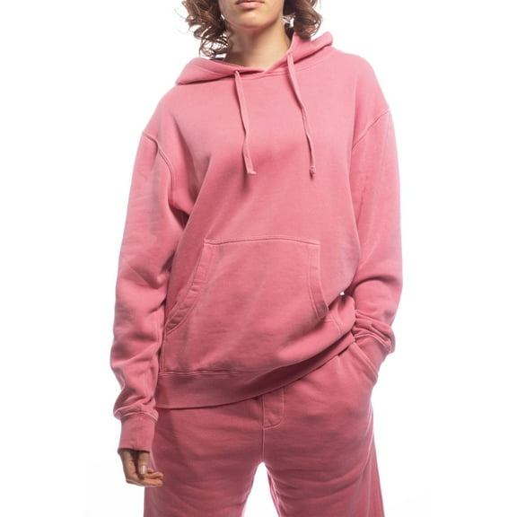 Made For the People Relaxed Upcycled Hoodie in Pink, L