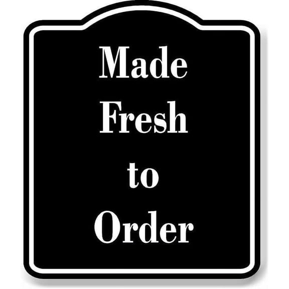 Made Fresh to Order BLACK Aluminum Composite Sign 20''x24''