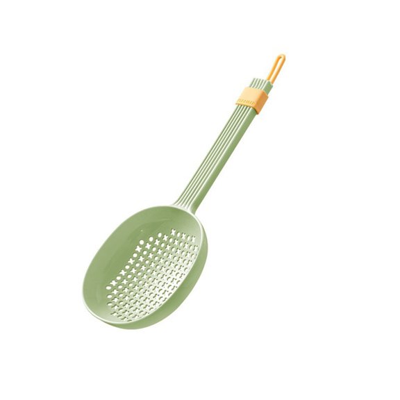 Made Good Bars Leaky Spoon Food Skimmer Slotted Tea Strainer and Stirring Spoon with Pourer, Plastic Soup Spoons for Draining and Blanching Kitchen Helper