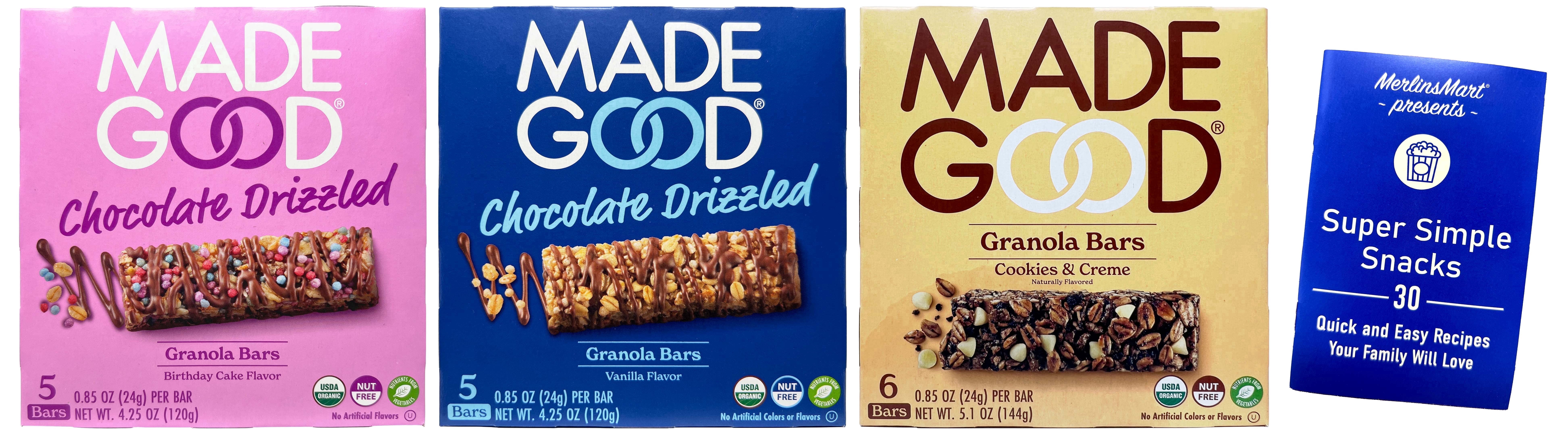 MadeGood Organic Granola Bars Variety Pack – Vanilla, Birthday Cake & Cookies & Creme – 3 Flavors | MerlinsMart Zine