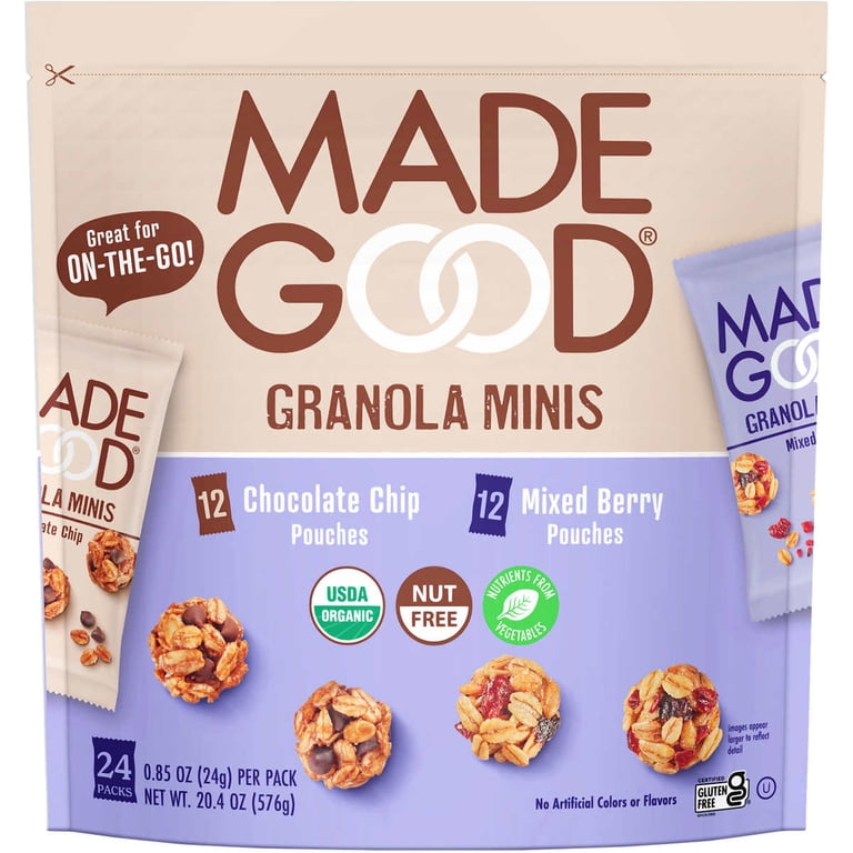 MadeGood Granola Minis Variety Pack, 24 Count, 0.85 Ounce