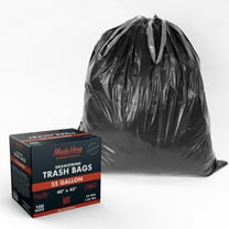 Made Here 55-Gallon Drawstring Trash Bag, 100 Bags