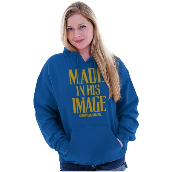 Made His Image Jesus Christian Hoodie Sweatshirt Women Men Brisco Brands S