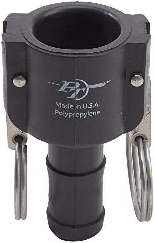 Made In 1" PVC Camlock Hose Shank Fitting Plastic Hose Barb Coupler