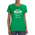 thumbnail image 1 of Made In 1955 60 Years Of Being Awesome Women Kelly Green T-Shirt, Female Large, 1 of 4