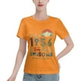 thumbnail image 1 of Made In 1956 65th Birthday Quarantine Gift 65 Years Old Women'S Basic Short Sleeve T-Shirt Orange Small, 1 of 5