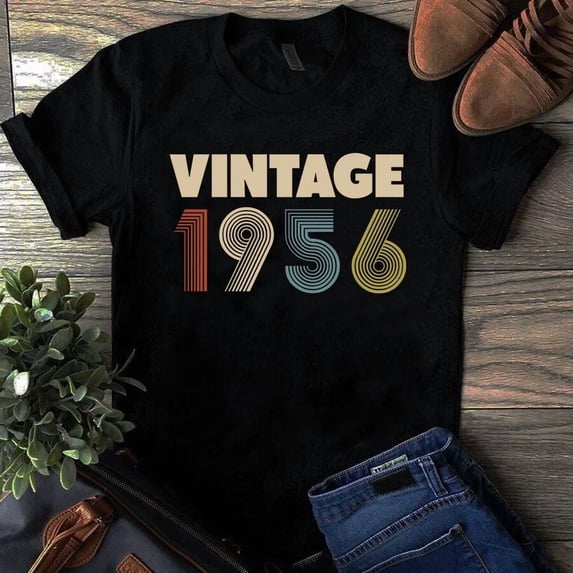 Made In 1956 Vintage Original Parts Classic 68th Birthday Unisex T-Shirt, up to 5XL