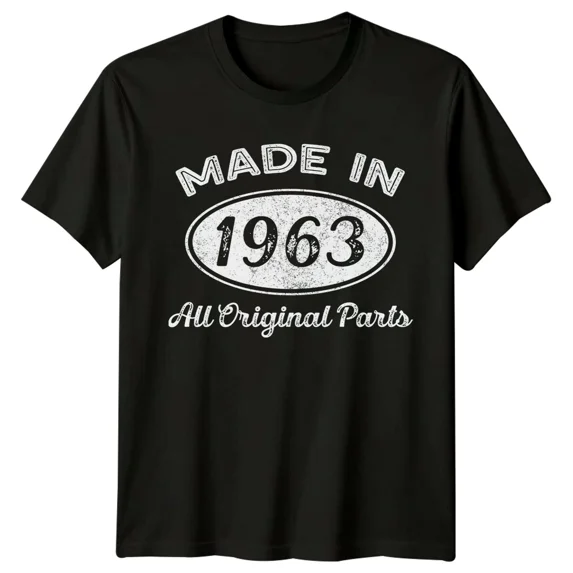 Made In 1963 Mens T Shirt 62nd Birthday Gift Sixty Two Year Old