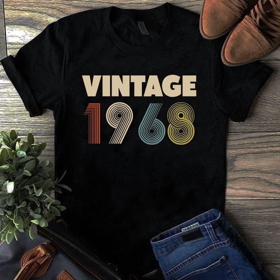 Made In 1968 Vintage Original Parts Classic 56th Birthday Unisex T-Shirt, up to 5XL