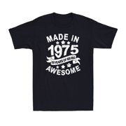 Made In 1975 50 Years Being Awesome Birthday Gift T-Shirt