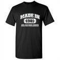thumbnail image 1 of Made In 1981 All Original Parts Birthday Graphic Novelty Funny T Shirt, 1 of 1