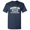 thumbnail image 1 of Made In 1995 All Orignal Parts Mens Tshirts Graphic Funny Tee 27th Birthday Apparel Novelty Gift For Sarcasm Lovers Holiday Humor Sarcastic T Shirt, 1 of 5